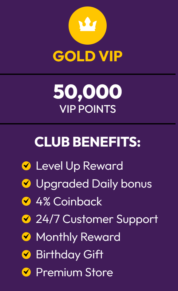 Crown Coins VIP tiers