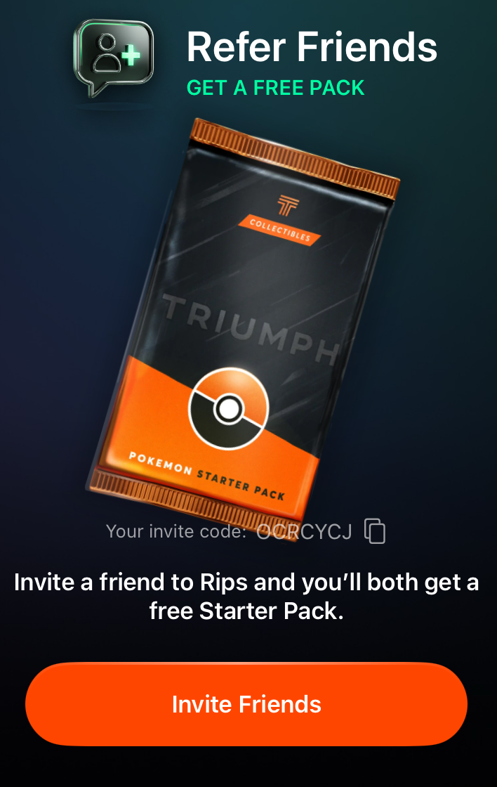 Free pack referral promo
